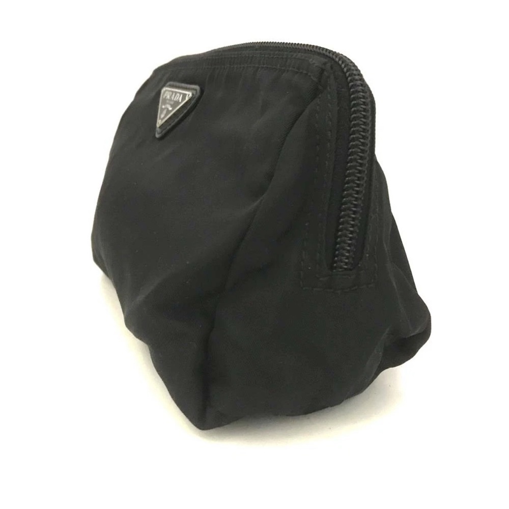 Rocky & Tala after USPS Drop Off DNB Prada Black Nylon Cosmetic Pouch - Picture 4 of 9